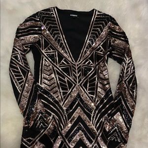 Express sequin dress